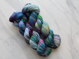 CRAB NEBULA Hand-Dyed Yarn on Squoosh DK - Purple Lamb