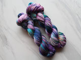CRAB NEBULA Hand-Dyed Yarn on Sock Perfection - Purple Lamb