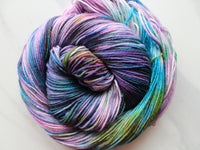 CRAB NEBULA Hand-Dyed Yarn on Sock Perfection - Purple Lamb