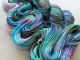 CRAB NEBULA Hand-Dyed Yarn on So Silky Sock - Purple Lamb