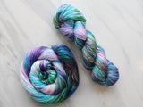 CRAB NEBULA Hand-Dyed Yarn on So Silky Sock - Purple Lamb