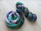 CRAB NEBULA Hand-Dyed Yarn on So Silky Sock - Purple Lamb