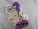 CROCUSES IN SNOW Hand-Dyed Yarn on So Silky Sock - Assigned Pooling Colorway