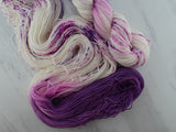 CROCUSES IN SNOW Indie-Dyed Yarn on Sock Perfection - Assigned Pooling Colorway
