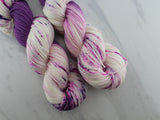CROCUSES IN SNOW Indie-Dyed Yarn on Sock Perfection - Assigned Pooling Colorway