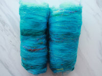 DAYDREAM Art Batts for Spinning and Felting - Purple Lamb
