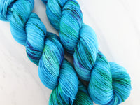 DREAMS OF THE SEA Hand-Dyed Yarn on Sock Perfection