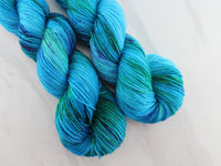 DREAMS OF THE SEA Hand-Dyed Yarn on Sock Perfection