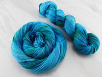 DREAMS OF THE SEA Hand-Dyed Yarn on Sock Perfection