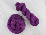 EGGPLANT Indie-Dyed Yarn on Sparkly Merino Sock Yarn - Purple Lamb