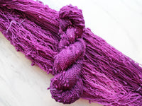 EGGPLANT Indie-Dyed Yarn on Squiggle Sock - Purple Lamb