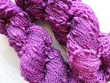 EGGPLANT Indie-Dyed Yarn on Squiggle Sock - Purple Lamb