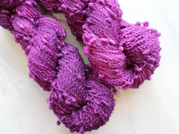 EGGPLANT Indie-Dyed Yarn on Squiggle Sock - Purple Lamb