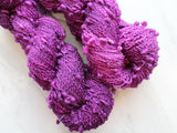 EGGPLANT Indie-Dyed Yarn on Squiggle Sock - Purple Lamb