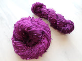 EGGPLANT Indie-Dyed Yarn on Squiggle Sock - Purple Lamb