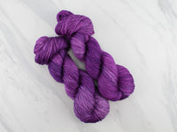 EGGPLANT  Indie-Dyed Yarn on So Silky Sock - Purple Lamb