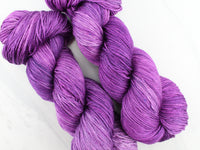 EGGPLANT  Indie-Dyed Yarn on So Silky Sock - Purple Lamb