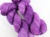 EGGPLANT  Indie-Dyed Yarn on So Silky Sock - Purple Lamb