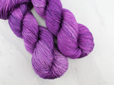 EGGPLANT  Indie-Dyed Yarn on So Silky Sock - Purple Lamb