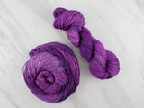 EGGPLANT  Indie-Dyed Yarn on So Silky Sock - Purple Lamb
