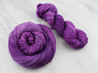 EGGPLANT  Indie-Dyed Yarn on So Silky Sock - Purple Lamb