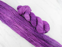 EGGPLANT  Indie-Dyed Yarn on So Silky Sock - Purple Lamb