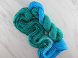EMERALD AND TURQUOISE on Sock Perfection - Assigned Pooling Colorway