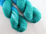 EMERALD AND TURQUOISE on Sock Perfection - Assigned Pooling Colorway