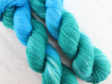 EMERALD AND TURQUOISE on Sock Perfection - Assigned Pooling Colorway