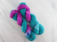 EMERALD AND AMETHYST on Sock Perfection - Assigned Pooling Colorway