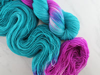 EMERALD AND AMETHYST on Sock Perfection - Assigned Pooling Colorway