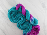 EMERALD AND AMETHYST on Sock Perfection - Assigned Pooling Colorway