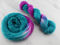 EMERALD AND AMETHYST on Sock Perfection - Assigned Pooling Colorway