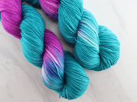 EMERALD AND AMETHYST on Sock Perfection - Assigned Pooling Colorway