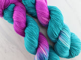 EMERALD AND AMETHYST on Sock Perfection - Assigned Pooling Colorway