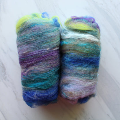 FAR HORIZONS Art Batts to Spin and Felt - Purple Lamb