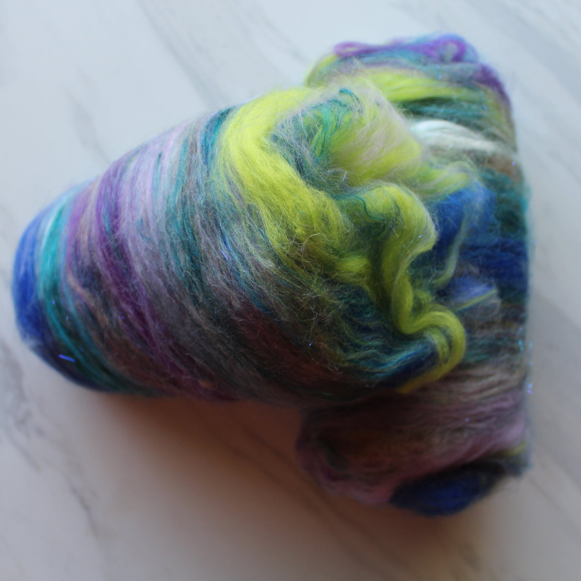 FAR HORIZONS Art Batts to Spin and Felt - Purple Lamb
