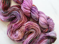 FIELD OF LAVENDER Hand-Dyed Yarn on Squoosh DK - Purple Lamb