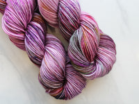 FIELD OF LAVENDER Hand-Dyed Yarn on Squoosh DK - Purple Lamb
