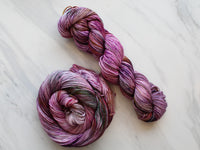 FIELD OF LAVENDER Hand-Dyed Yarn on Squoosh DK - Purple Lamb