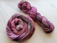 FIELD OF LAVENDER Hand-Dyed Yarn on Squoosh DK - Purple Lamb