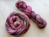 FIELD OF LAVENDER Hand-Dyed Yarn on Squoosh DK - Purple Lamb