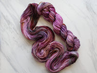 FIELD OF LAVENDER Hand-Dyed Yarn on Squoosh DK - Purple Lamb