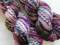 FIELD OF LAVENDER Indie-Dyed Yarn on Stained Glass DK - Purple Lamb