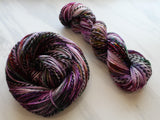 FIELD OF LAVENDER Indie-Dyed Yarn on Stained Glass DK - Purple Lamb