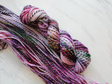 FIELD OF LAVENDER Indie-Dyed Yarn on Stained Glass DK - Purple Lamb