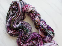 FIELD OF LAVENDER Indie-Dyed Yarn on Stained Glass DK - Purple Lamb