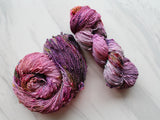 FIELD OF LAVENDER Hand-Dyed Yarn on Squiggle Sock - Purple Lamb