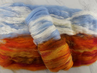 FIRE AND ICE Art Batts to Spin and Felt