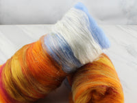 FIRE AND ICE Art Batts to Spin and Felt